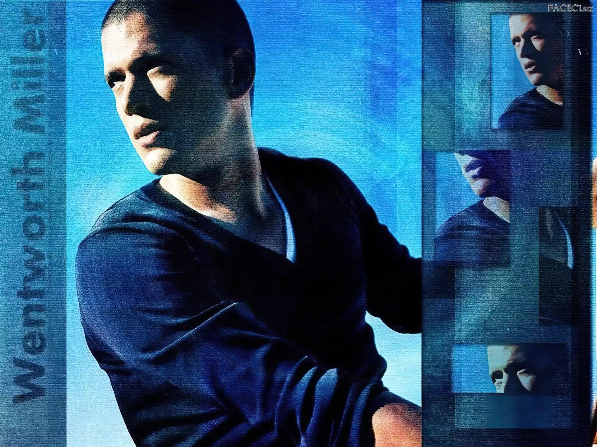 tło, niebieskie, Skazany na śmierć, Prison Break, Wentworth Miller